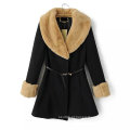 OEM Winter Mulheres Brasão Europen Estilo Alta Qualidade Mulheres Fur Coat